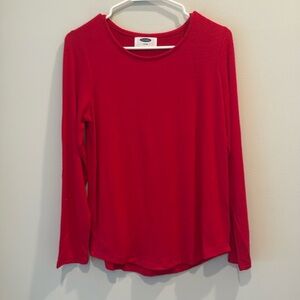 Old Navy - Girls long sleeve sweater | shirt - size XL (14-16).  Red